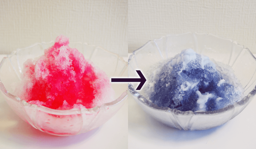 いちご味がブルーハワイ味に変わる 魔法のかき氷 の作り方 夏休み自由研究 The Bake Magazine